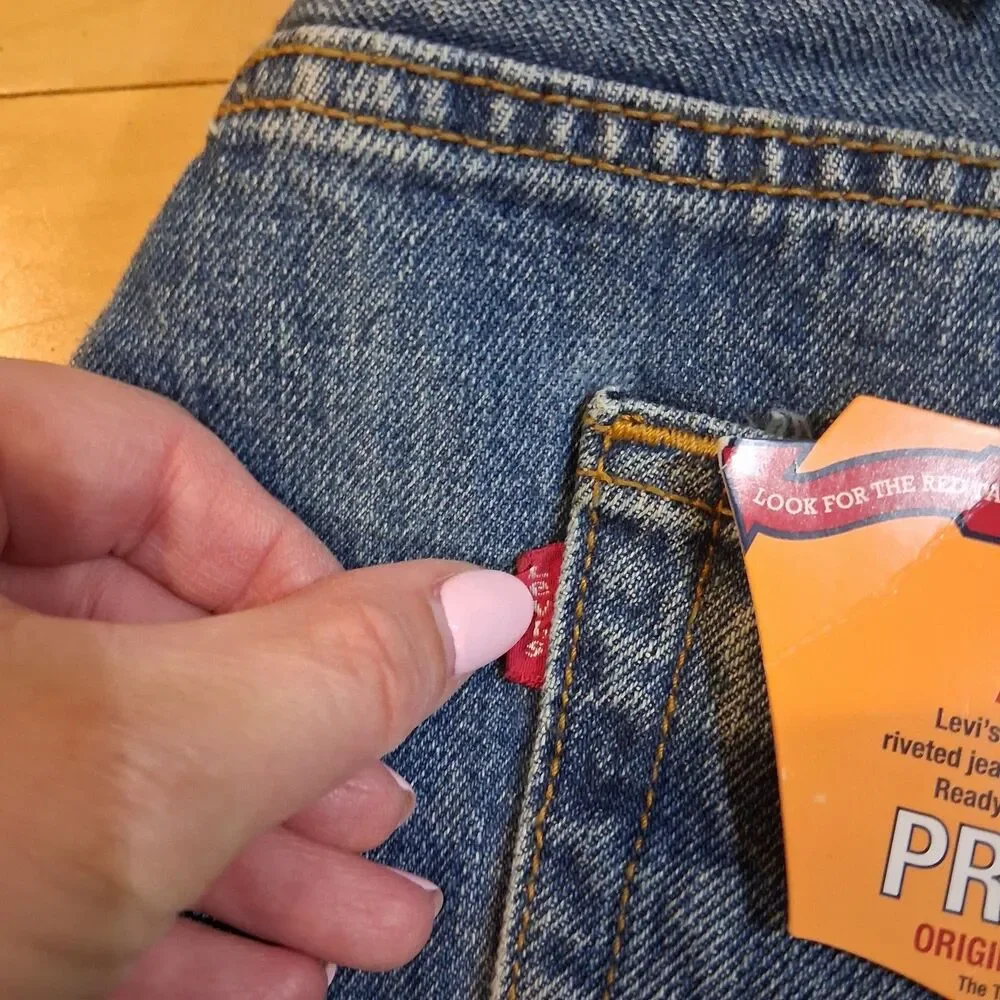 NWT Vintage Levi’s 501 Original Jeans Sz 38x34 Blue Denim Deadstock USA Red Tab